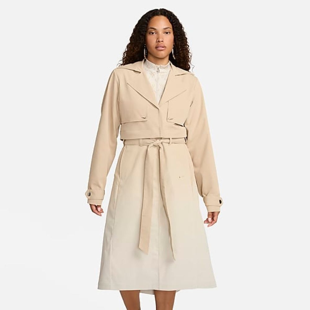 Nike Serena Williams beige trench coat size S NWT